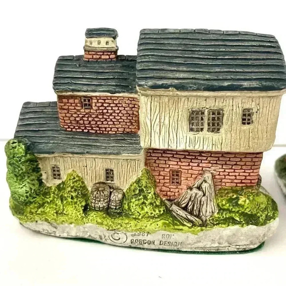 Lot of 5 VTG River Road Collection Ceramic Cottages Houses 90's Gordon Design 4" - Picture 6 of 16